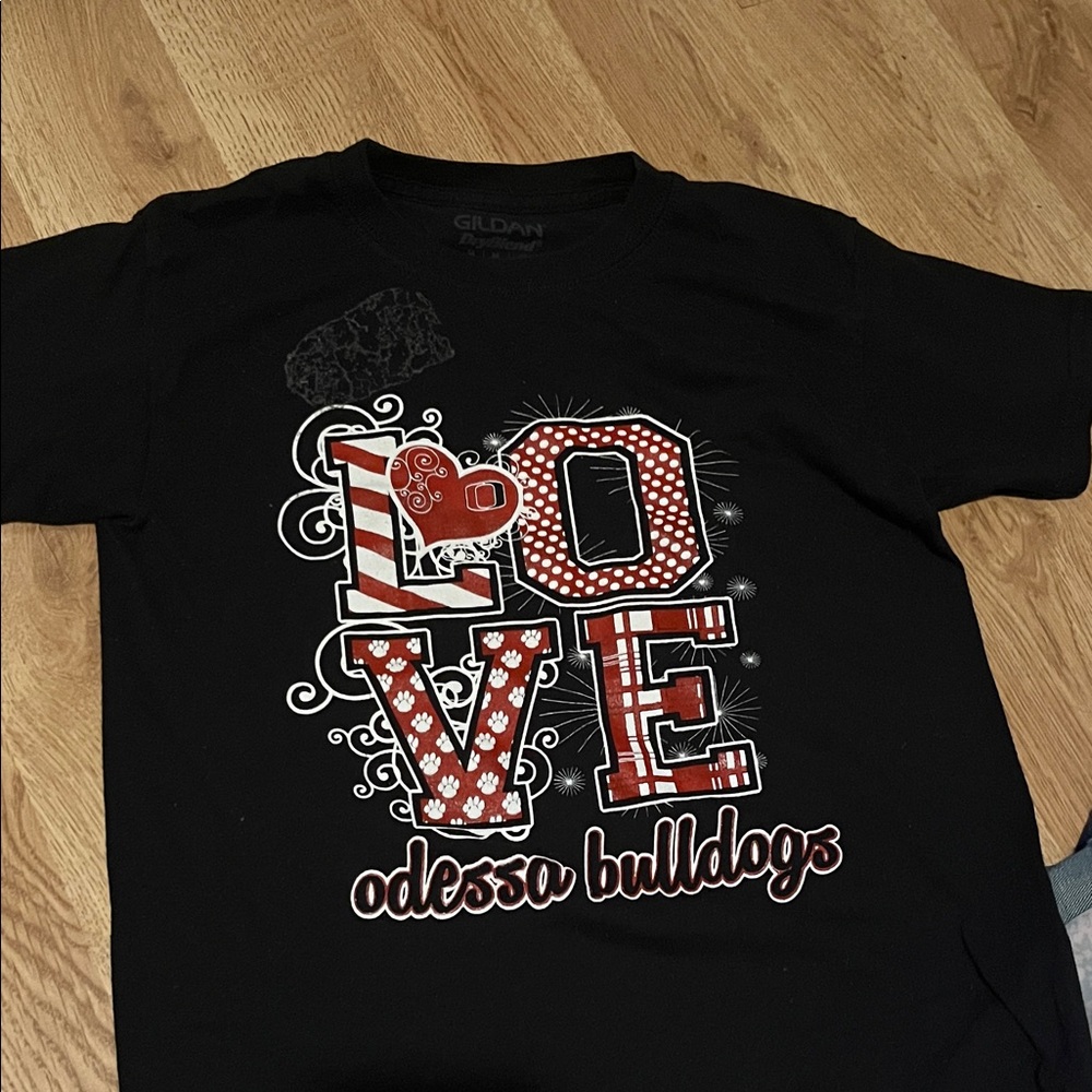 Kids Black and Red Love Graphic Tee